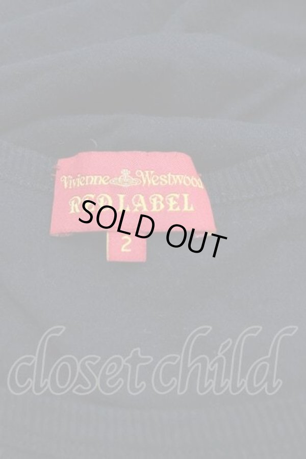 画像4: ヴィヴィアンウエストウッド 中古 / 単色オーブ刺繍長袖カットソー 2 黒  I-25-12-24-010-to-HD-ZI (4)