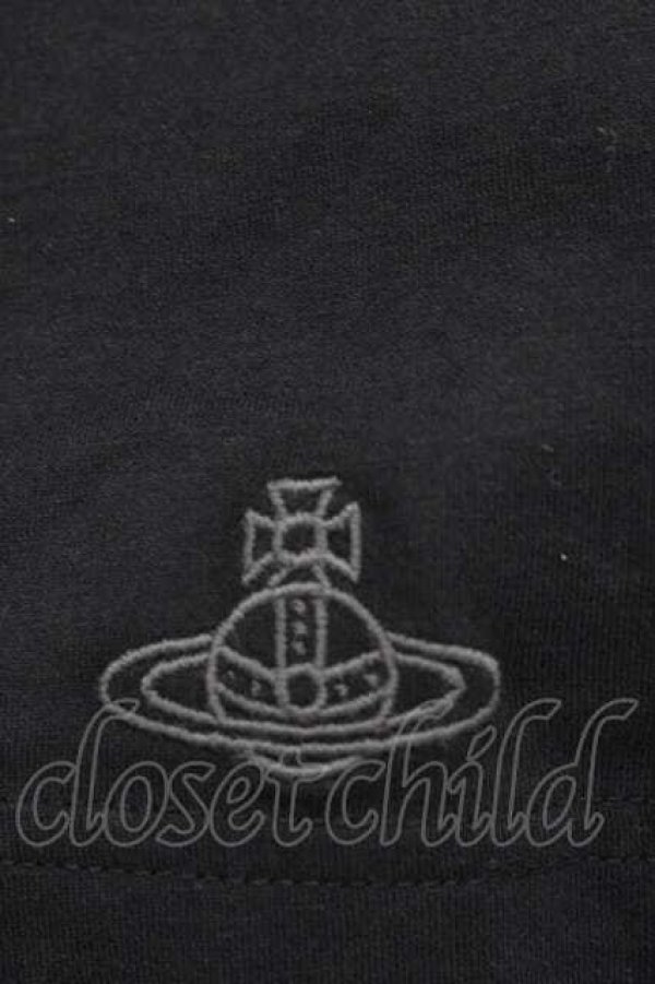 画像4: ANGLOMANIA 中古 / フラワー半袖カットソー M 黒Ｘグレー  I-25-12-24-011-to-HD-ZI (4)