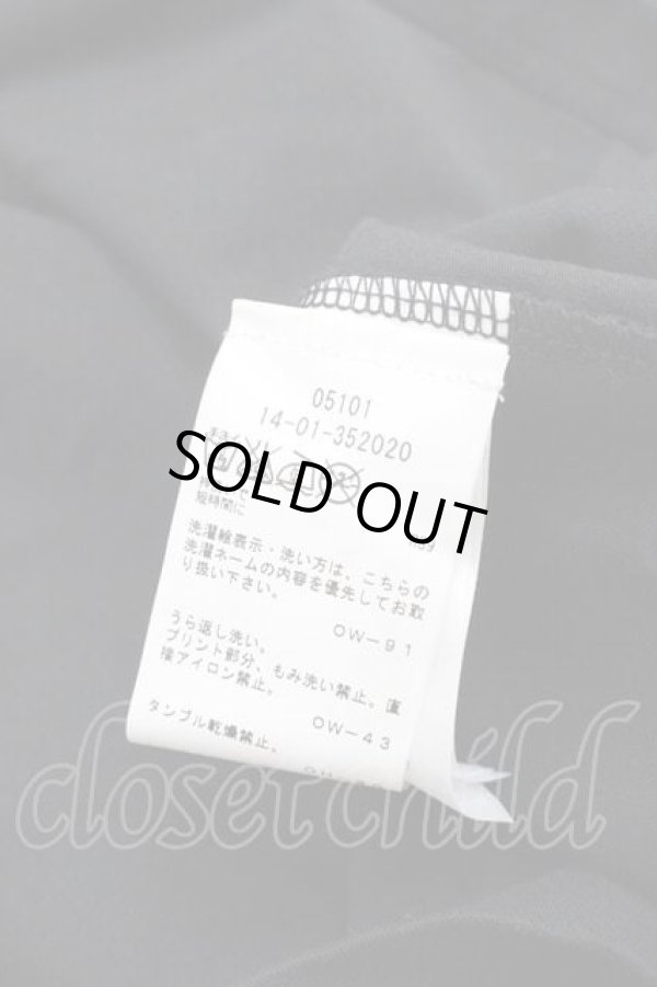 画像5: ANGLOMANIA 中古 / フラワー半袖カットソー M 黒Ｘグレー  I-25-12-24-011-to-HD-ZI (5)