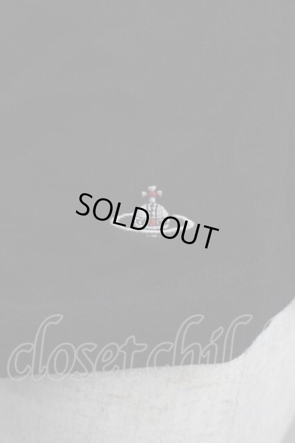 画像2: ヴィヴィアンウエストウッド 中古 / 袖切リ替エ半袖カットソー 00 黒Ｘグレー  I-25-12-24-014-to-HD-ZI (2)