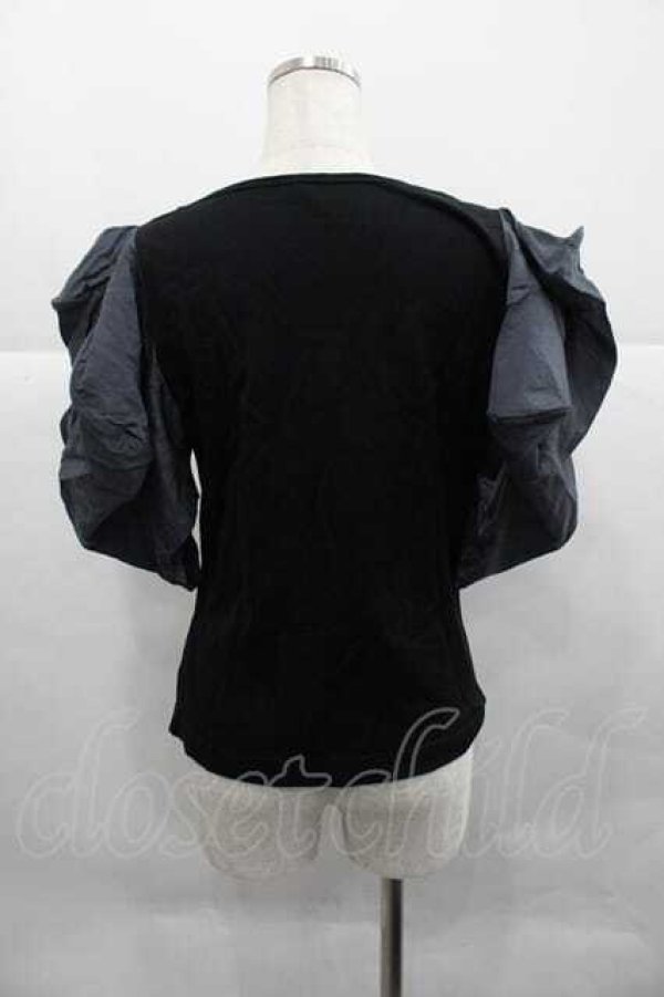 画像3: ヴィヴィアンウエストウッド 中古 / 袖切リ替エ半袖カットソー 00 黒Ｘグレー  I-25-12-24-014-to-HD-ZI (3)