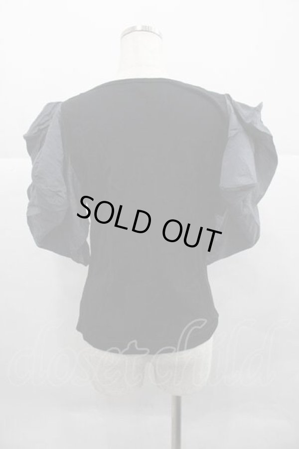 画像3: ヴィヴィアンウエストウッド 中古 / 袖切リ替エ半袖カットソー 00 黒Ｘグレー  I-25-12-24-014-to-HD-ZI (3)