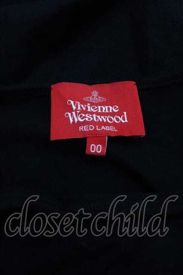 画像4: ヴィヴィアンウエストウッド 中古 / 袖切リ替エ半袖カットソー 00 黒Ｘグレー  I-25-12-24-014-to-HD-ZI (4)