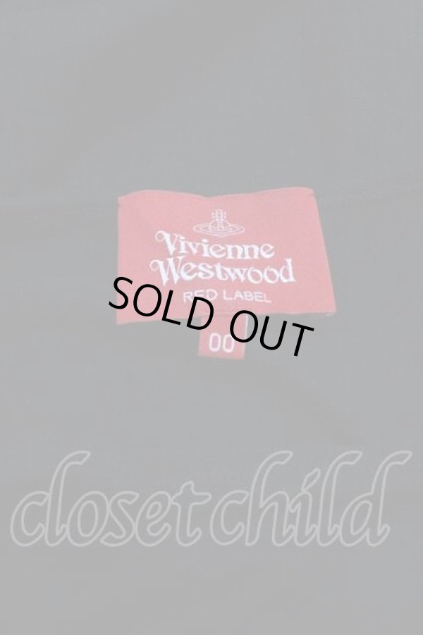 画像4: ヴィヴィアンウエストウッド 中古 / 袖切リ替エ半袖カットソー 00 黒Ｘグレー  I-25-12-24-014-to-HD-ZI (4)