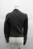 画像2: ANGLOMANIA 中古 / ニット切リ替エ ジャケット 40 黒Ｘグレー  I-25-12-24-016-sk-HD-ZI (2)