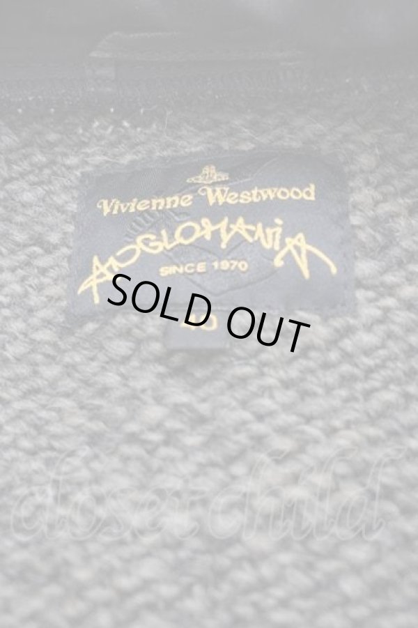 画像4: ANGLOMANIA 中古 / ニット切リ替エ ジャケット 40 黒Ｘグレー  I-25-12-24-016-sk-HD-ZI (4)