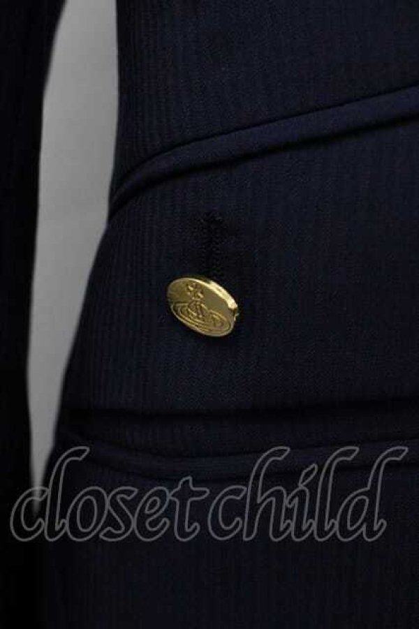 画像3: ヴィヴィアンウエストウッド 中古 / サイドポケットジャケット 42 紺  I-25-12-24-017-jc-HD-ZI (3)