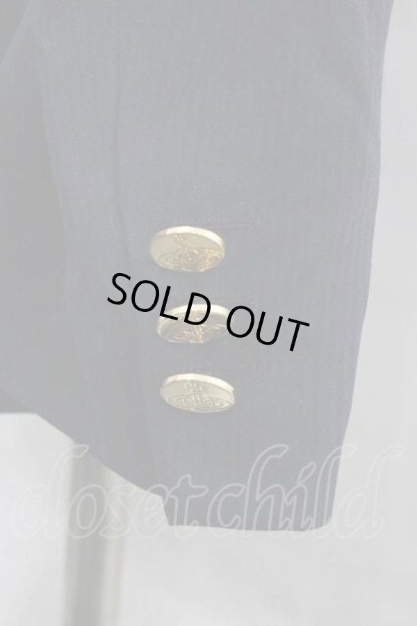 画像5: ヴィヴィアンウエストウッド 中古 / サイドポケットジャケット 42 紺  I-25-12-24-017-jc-HD-ZI (5)