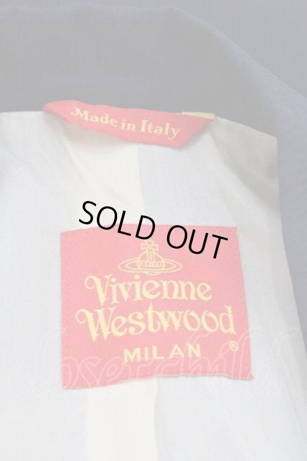 画像6: ヴィヴィアンウエストウッド 中古 / サイドポケットジャケット 42 紺  I-25-12-24-017-jc-HD-ZI (6)