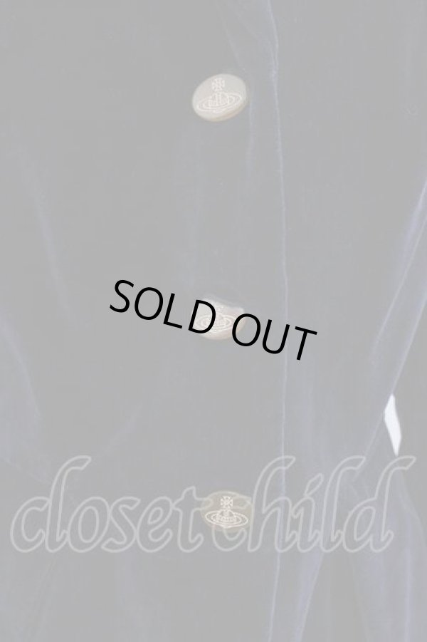 画像2: ヴィヴィアンウエストウッド 中古 / /別珍ベッティーナジャケット 42 黒  I-25-12-24-018-jc-HD-ZI (2)