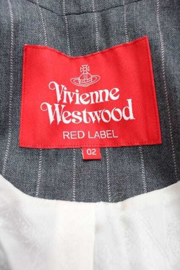 画像4: ヴィヴィアンウエストウッド 中古 / /ストライプラブジャケット 02 グレー  I-25-12-24-019-jc-HD-ZI (4)