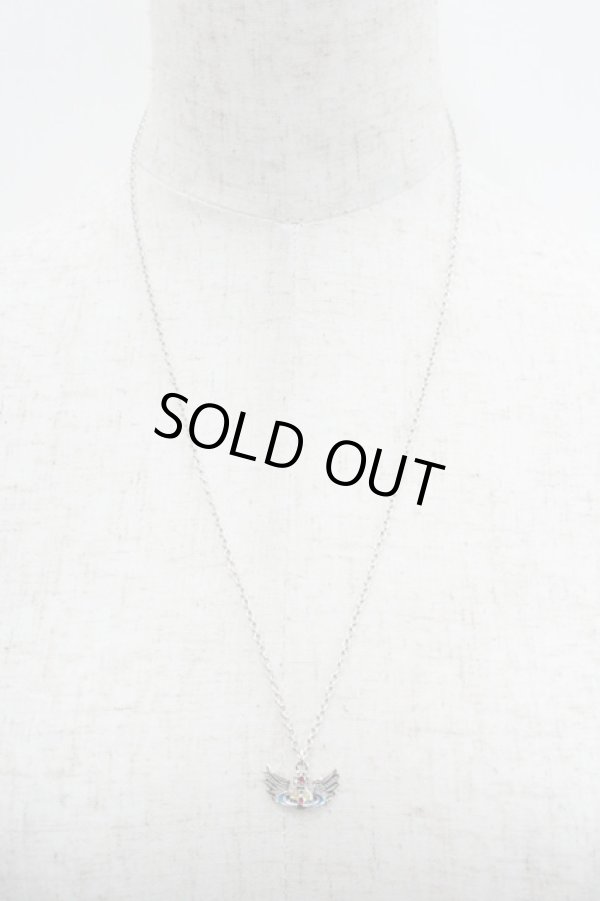 画像2: ヴィヴィアンウエストウッド 中古 / MAN BETH ENAMELペンダント  シルバー  I-26-01-28-022-nl-HD-ZI (2)