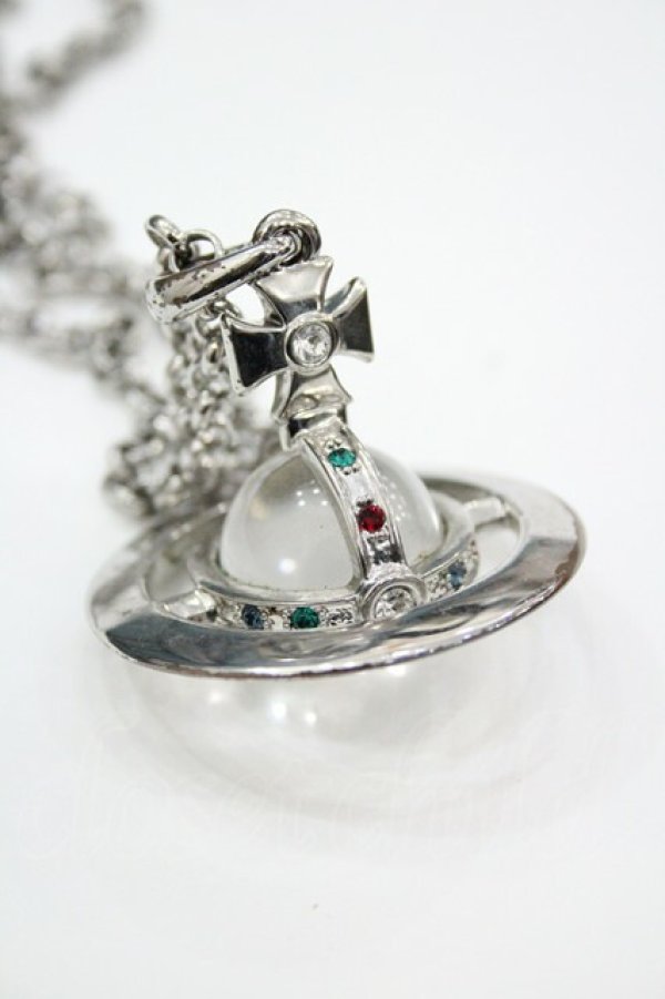 画像4: ヴィヴィアンウエストウッド 中古 / スモールオーブネックレス  シルバー  I-26-01-28-024-ac-HD-ZI (4)