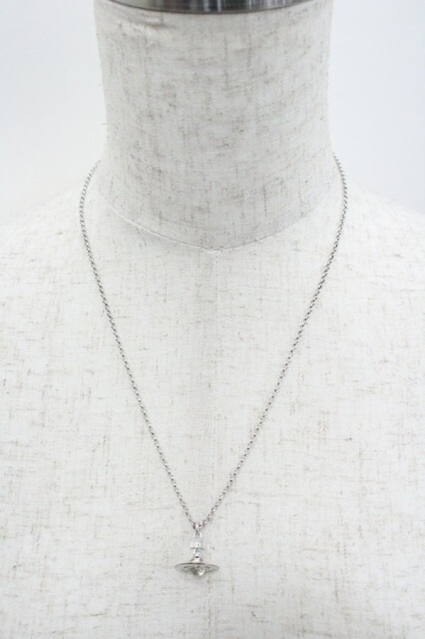 画像2: ヴィヴィアンウエストウッド 中古 / AC/プチオーブネックレス  シルバー  I-26-01-28-025-ac-HD-ZI (2)