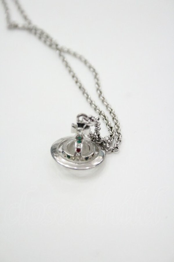 画像4: ヴィヴィアンウエストウッド 中古 / AC/プチオーブネックレス  シルバー  I-26-01-28-025-ac-HD-ZI (4)