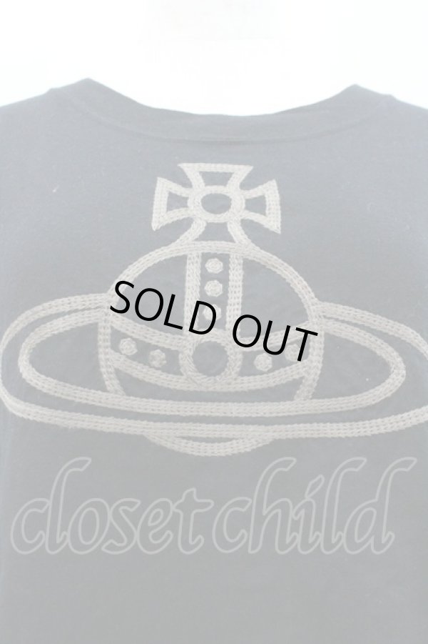 画像3: ヴィヴィアンウエストウッド 中古 / オーブ刺繍ロングカットソー L 黒  I-26-01-28-003-to-HD-ZI (3)