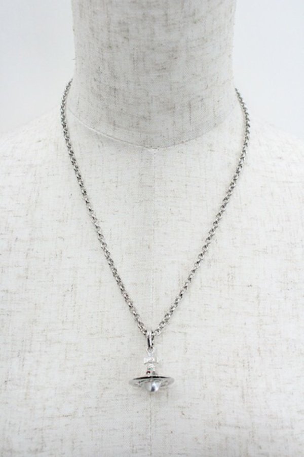 画像2: ヴィヴィアンウエストウッド 中古 / タイニーオーブネックレス  シルバー  I-26-01-28-026-ac-HD-ZI (2)