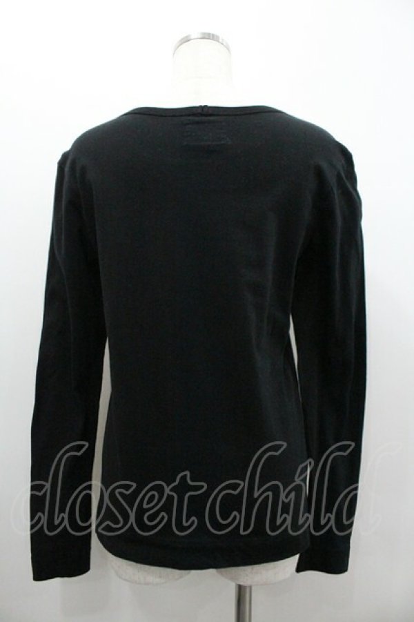 画像2: ANGLOMANIA 中古 / ロゴフレームptカットソー  黒Ｘゴールド  I-26-01-28-001-to-HD-ZI (2)