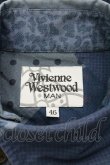 画像5: ヴィヴィアンウエストウッド MAN 中古 / パッチワーク柄長袖シャツ 46 青  I-26-01-28-004-bl-HD-ZI (5)
