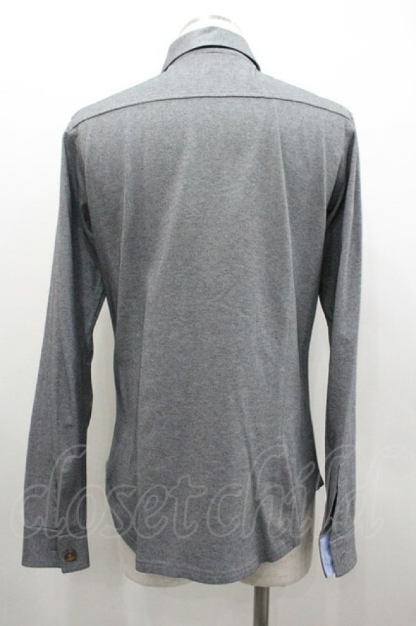 画像2: ヴィヴィアンウエストウッド MAN 中古 / オーブ刺繍長袖シャツ 46 グレー  I-26-01-28-005-bl-HD-ZI (2)