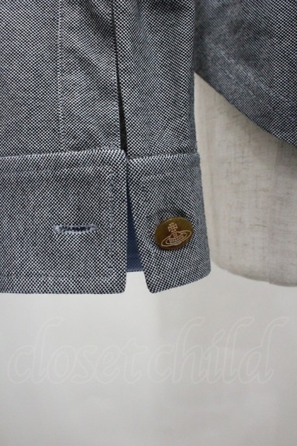 画像4: ヴィヴィアンウエストウッド MAN 中古 / オーブ刺繍長袖シャツ 46 グレー  I-26-01-28-005-bl-HD-ZI (4)