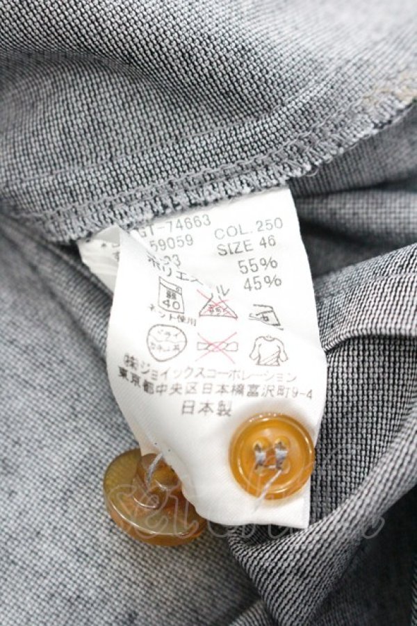 画像6: ヴィヴィアンウエストウッド MAN 中古 / オーブ刺繍長袖シャツ 46 グレー  I-26-01-28-005-bl-HD-ZI (6)