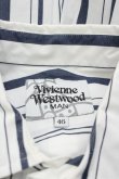 画像5: ヴィヴィアンウエストウッド MAN 中古 / ストライプ長袖シャツ 46 白Ｘ紺  I-26-01-28-006-bl-HD-ZI (5)