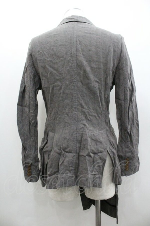 画像2: ヴィヴィアンウエストウッド MAN 中古 / リネンジャケット 44 ベージュ  I-26-01-28-010-jc-HD-ZI (2)