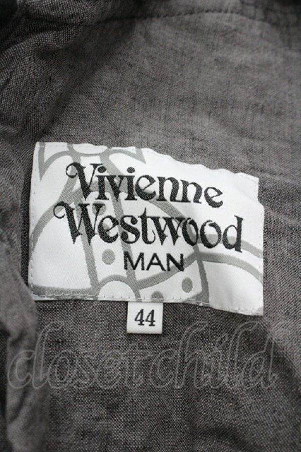 画像3: ヴィヴィアンウエストウッド MAN 中古 / リネンジャケット 44 ベージュ  I-26-01-28-010-jc-HD-ZI (3)