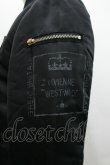 画像4: ヴィヴィアンウエストウッド MAN 中古 / MA-1 RIDERS JACKET 46 黒Ｘゴールド  I-26-01-28-011-jc-HD-ZI (4)