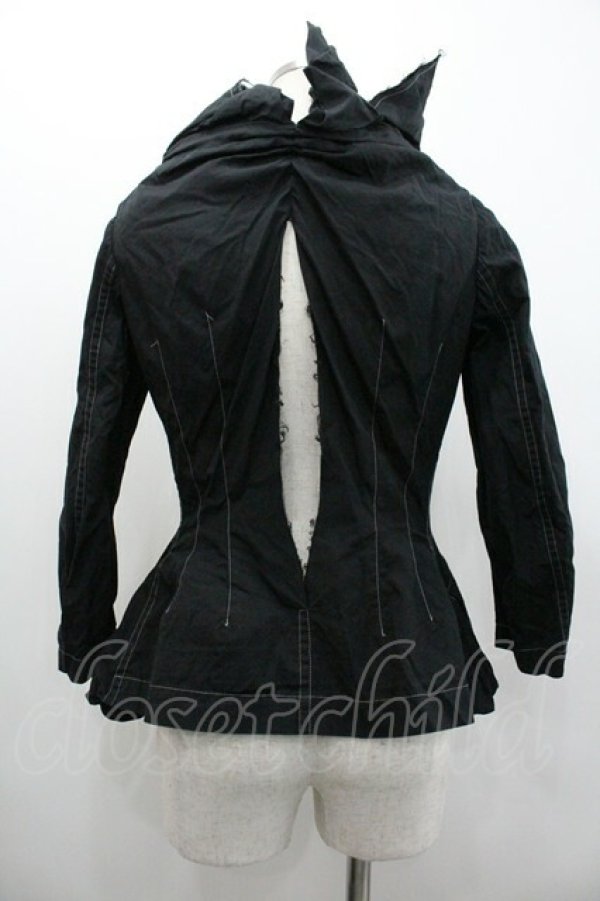 画像2: JUNYA WATANABE 中古 / 変形ジャケット M ブラック  I-26-01-28-014-jc-HD-ZI (2)