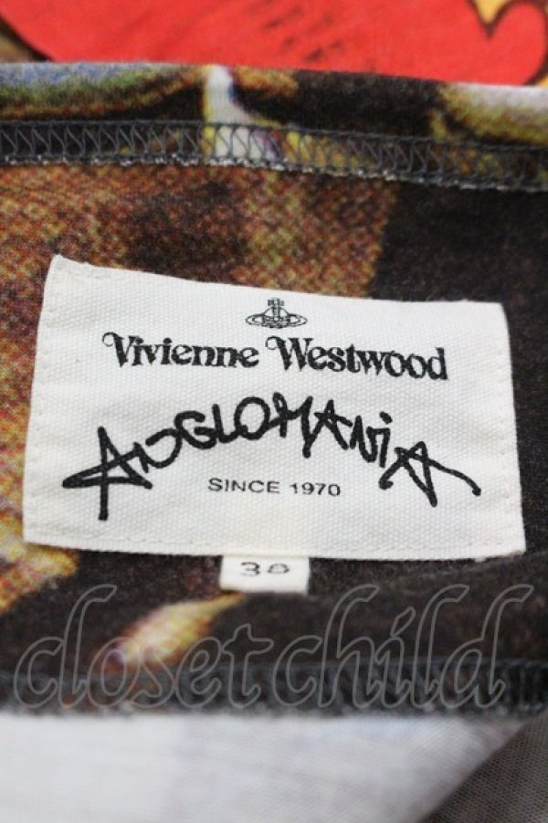 画像4: ANGLOMANIA 中古 / ピカデリーサーカスオーバーサイズTシャツ 38 ブラウンｘ白  I-26-01-28-019-ts-HD-ZI (4)