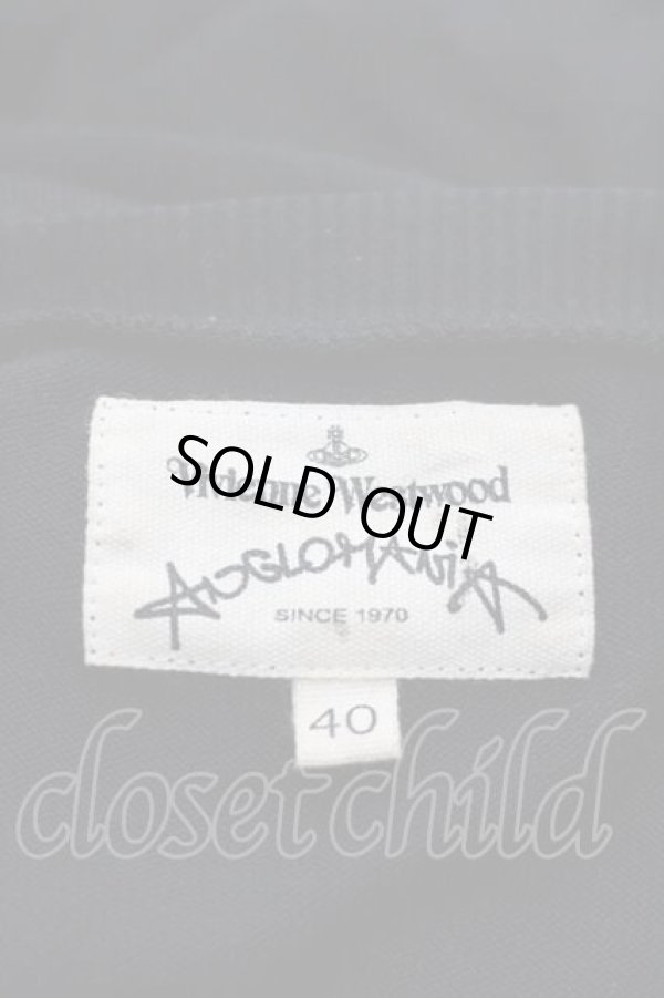 画像5: ANGLOMANIA 中古 / 短剣ZIP付キニット 40 黒Ｘ白  I-26-02-25-021-to-HD-ZI (5)