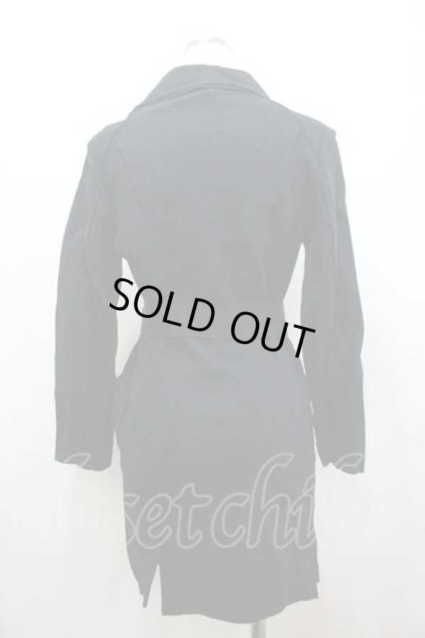 画像2: ヴィヴィアンウエストウッド 中古 / 単色オーブ刺繍ポロシャツワンピース 2 黒Ｘ赤  I-26-02-25-027-op-HD-ZI (2)