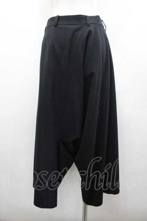 画像2: ヴィヴィアンウエストウッド 中古 / 変形ストレッチサルエルワイドパンツ 2 黒  I-26-02-25-032-pa-HD-ZI (2)