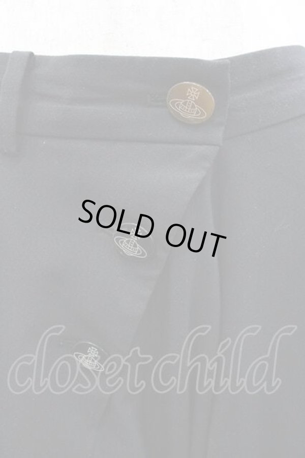 画像3: ヴィヴィアンウエストウッド 中古 / 変形ストレッチサルエルワイドパンツ 2 黒  I-26-02-25-032-pa-HD-ZI (3)