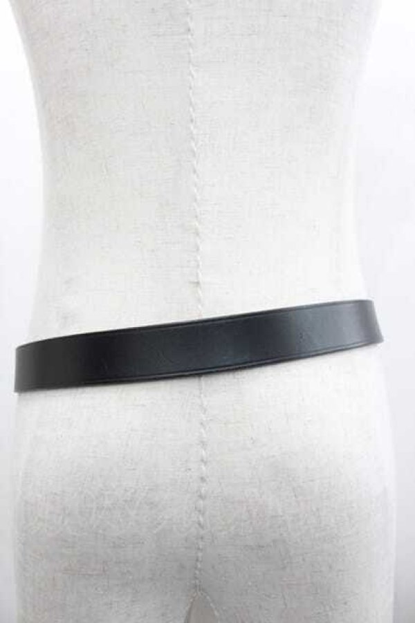 画像2: ヴィヴィアンウエストウッド 中古 / ORBシェイプバックルベルト  黒Ｘシルバー  I-26-02-25-034-gd-HD-ZI (2)