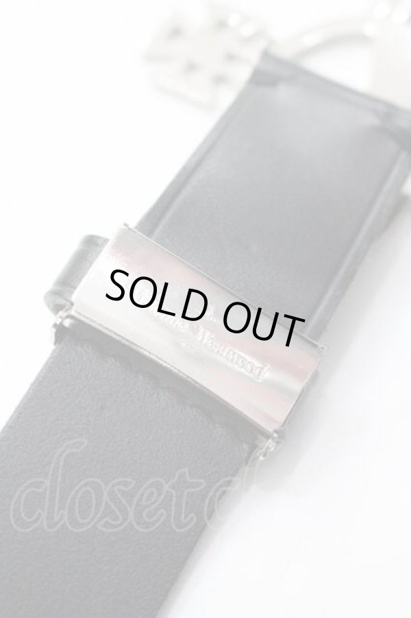 画像4: ヴィヴィアンウエストウッド 中古 / ORBシェイプバックルベルト  黒Ｘシルバー  I-26-02-25-034-gd-HD-ZI (4)