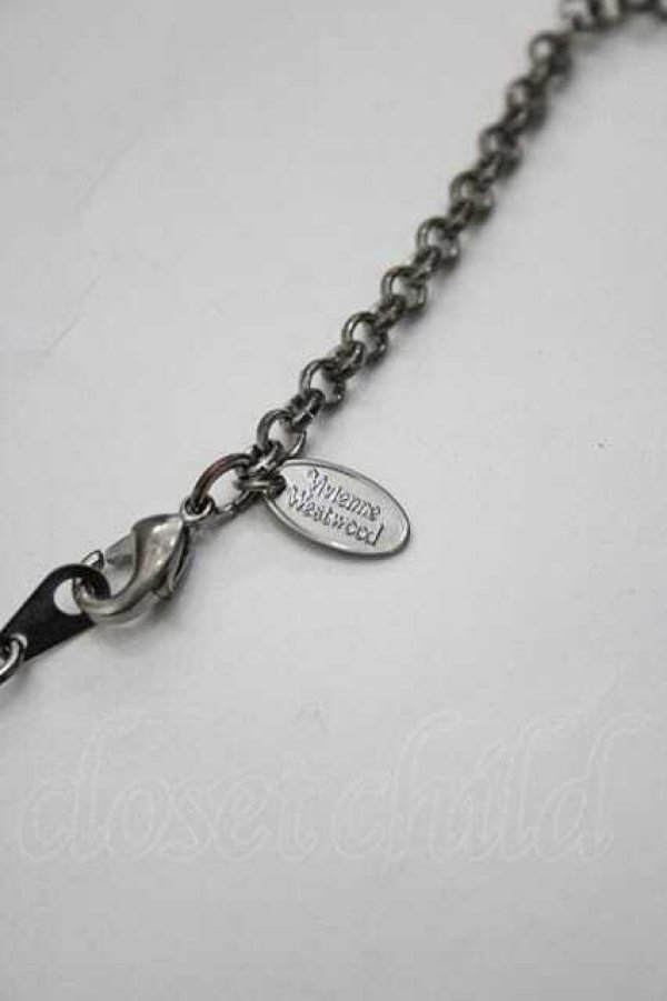 画像4: ヴィヴィアンウエストウッド 中古 / ミニバスレリーフネックレス  ブルーＸシルバー  I-26-02-25-036-ac-HD-ZI (4)
