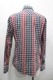 画像2: ヴィヴィアンウエストウッド MAN 中古 / オーブ刺繍チェック長袖シャツ 48 紺Ｘ赤チェック  I-26-02-25-001-bl-HD-ZI (2)
