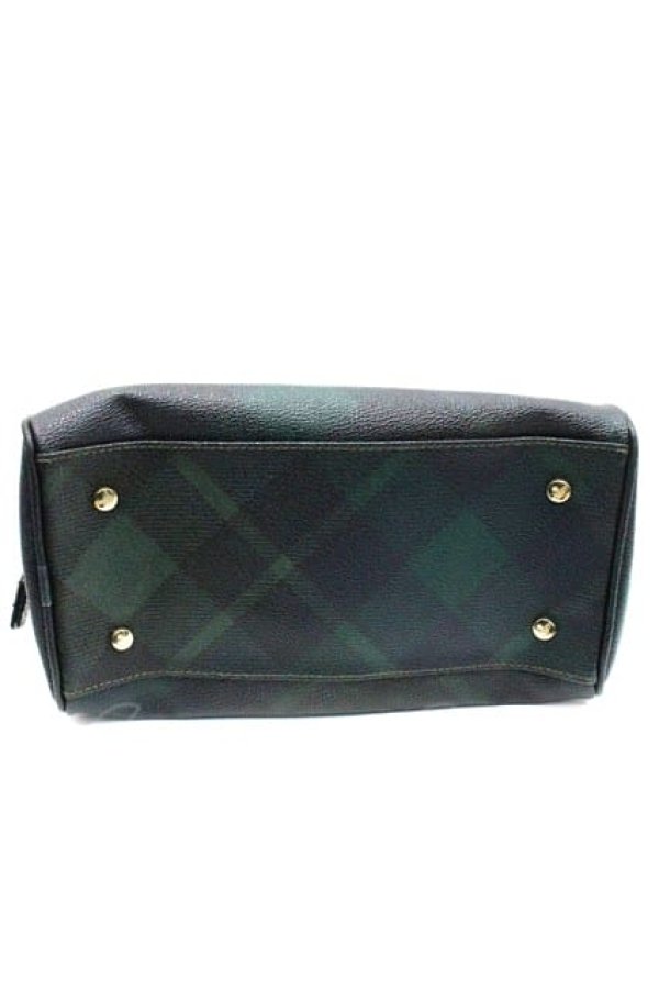 画像3: ヴィヴィアンウエストウッド 中古 / DERBYバッグ  黒Ｘ緑  I-26-02-25-039-ba-HD-ZI (3)