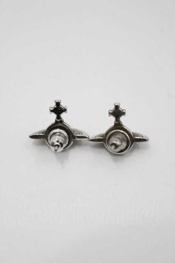 画像2: ヴィヴィアンウエストウッド 中古 / ソリッドオーブピアス  シルバー  I-26-02-25-040-ac-HD-ZI (2)