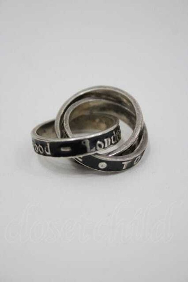 画像2: ヴィヴィアンウエストウッド 中古 / too fast too live ring XS シルバー  I-26-02-25-043-rg-HD-ZI (2)