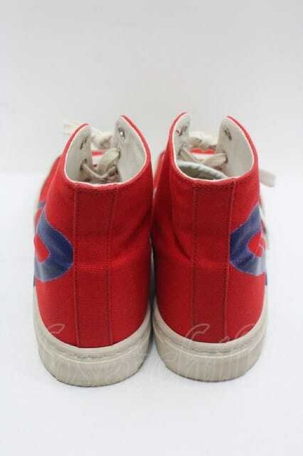 画像2: ヴィヴィアンウエストウッド MAN 中古 / PLIMSOLL HI TOPスニーカー 42 赤x青  I-26-02-25-047-sh-HD-ZI (2)