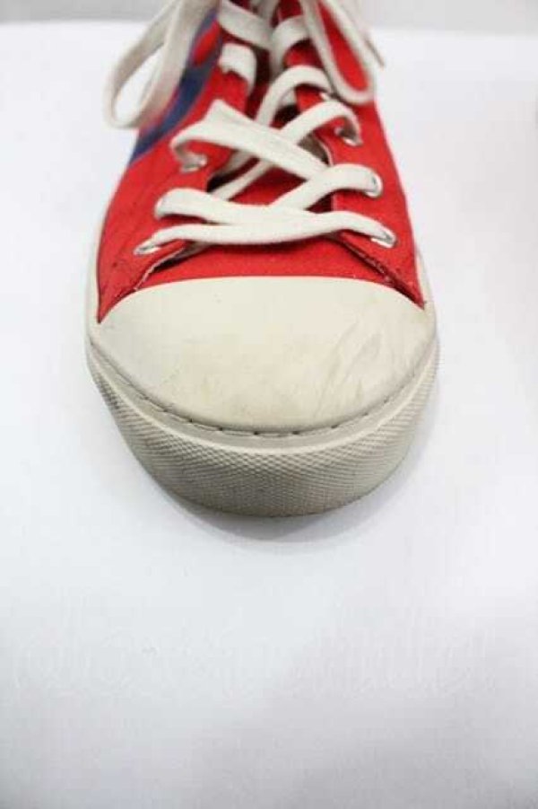 画像5: ヴィヴィアンウエストウッド MAN 中古 / PLIMSOLL HI TOPスニーカー 42 赤x青  I-26-02-25-047-sh-HD-ZI (5)