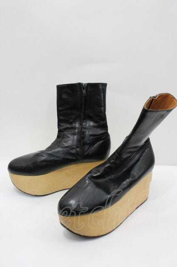 画像3: ヴィヴィアンウエストウッド 中古 / ロッキンホースブーツ  黒  I-26-02-25-048-sh-AS-ZI (3)