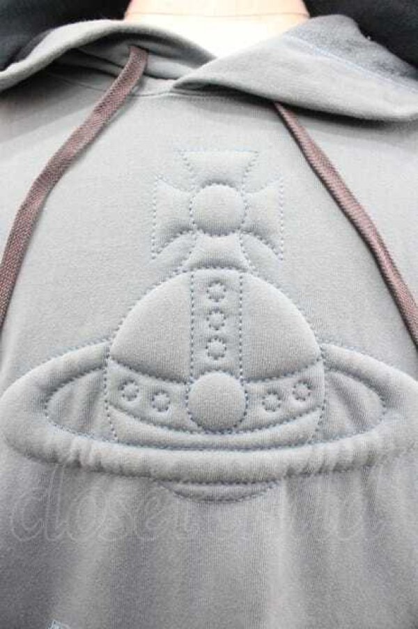 画像3: ヴィヴィアンウエストウッド MAN 中古 / パディング ORB ビッグ パーカー  青  I-26-02-25-006-to-HD-ZI (3)