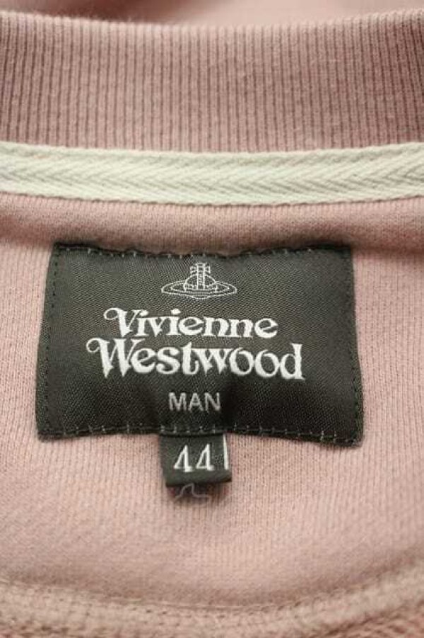 画像4: ヴィヴィアンウエストウッド MAN 中古 / “CUBIC FELT ORB” スウェット 44 ピンク  I-26-02-25-007-to-HD-ZI (4)