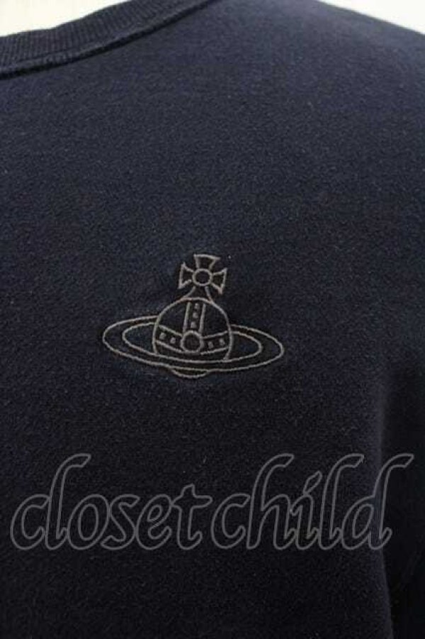 画像3: ヴィヴィアンウエストウッド 中古 / ワンポイントORB スウェットシャツ 48 ネイビー  I-26-02-25-008-to-HD-ZI (3)