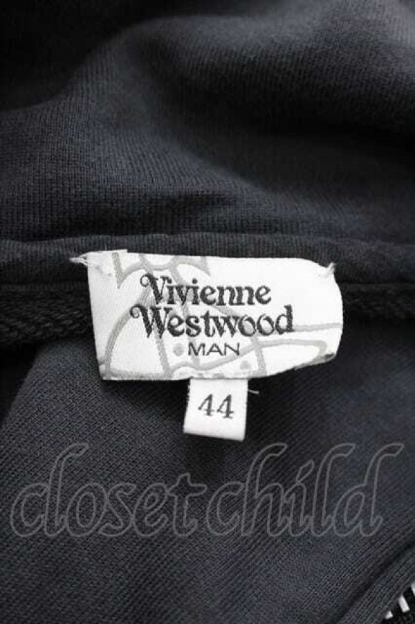 画像5: ヴィヴィアンウエストウッド MAN 中古 / フーディカットソーパーカー 44 黒  I-26-02-25-009-to-HD-ZI (5)